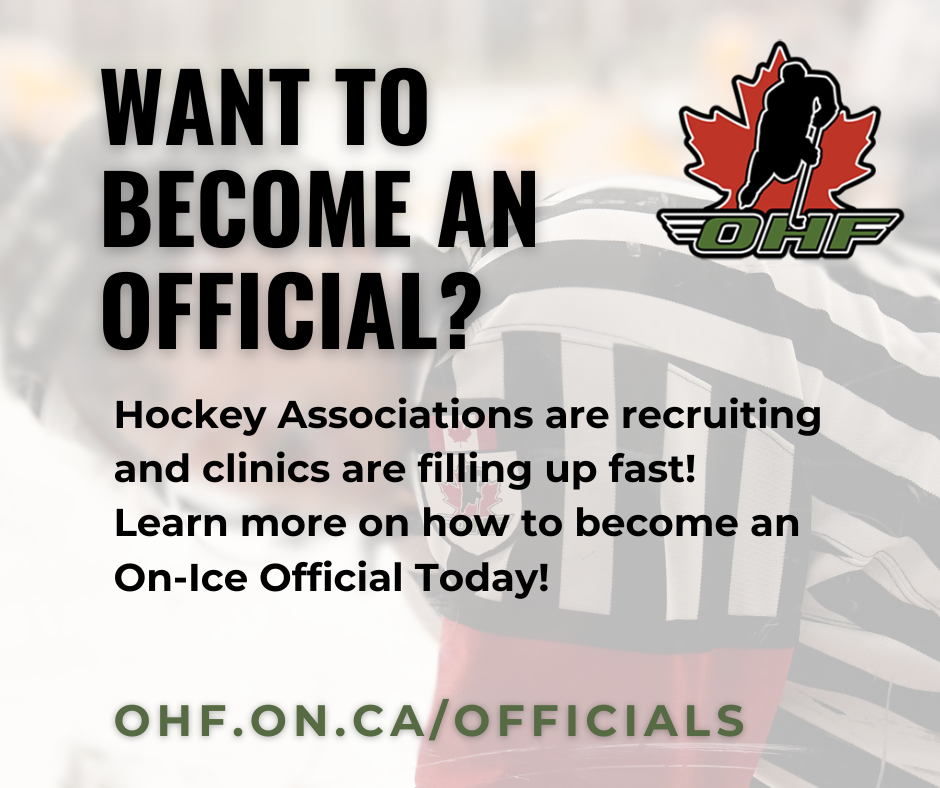 Become a Hockey Official Today!