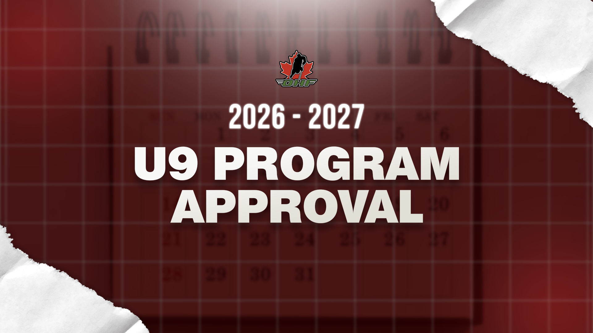 OHF Announces Approval of 2026–2027 U9 Programming Framework