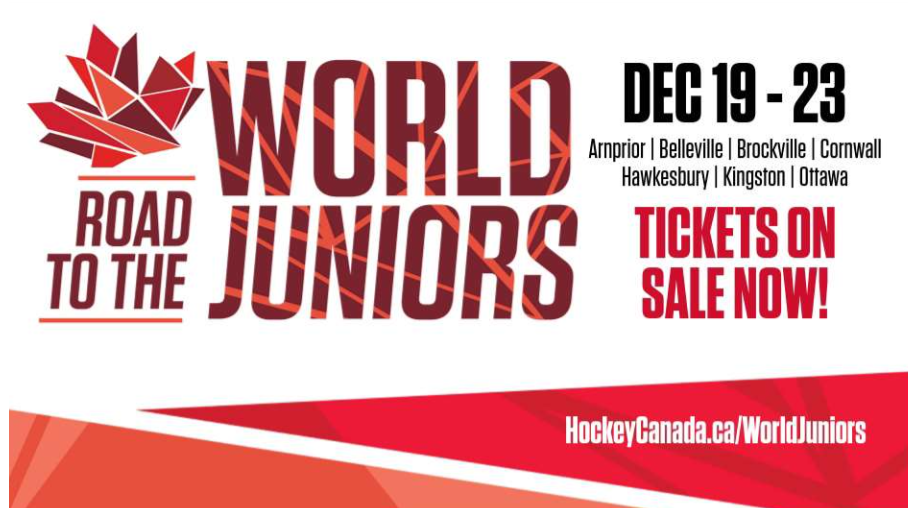 The World Juniors Pre-Tournament Schedule is Out!