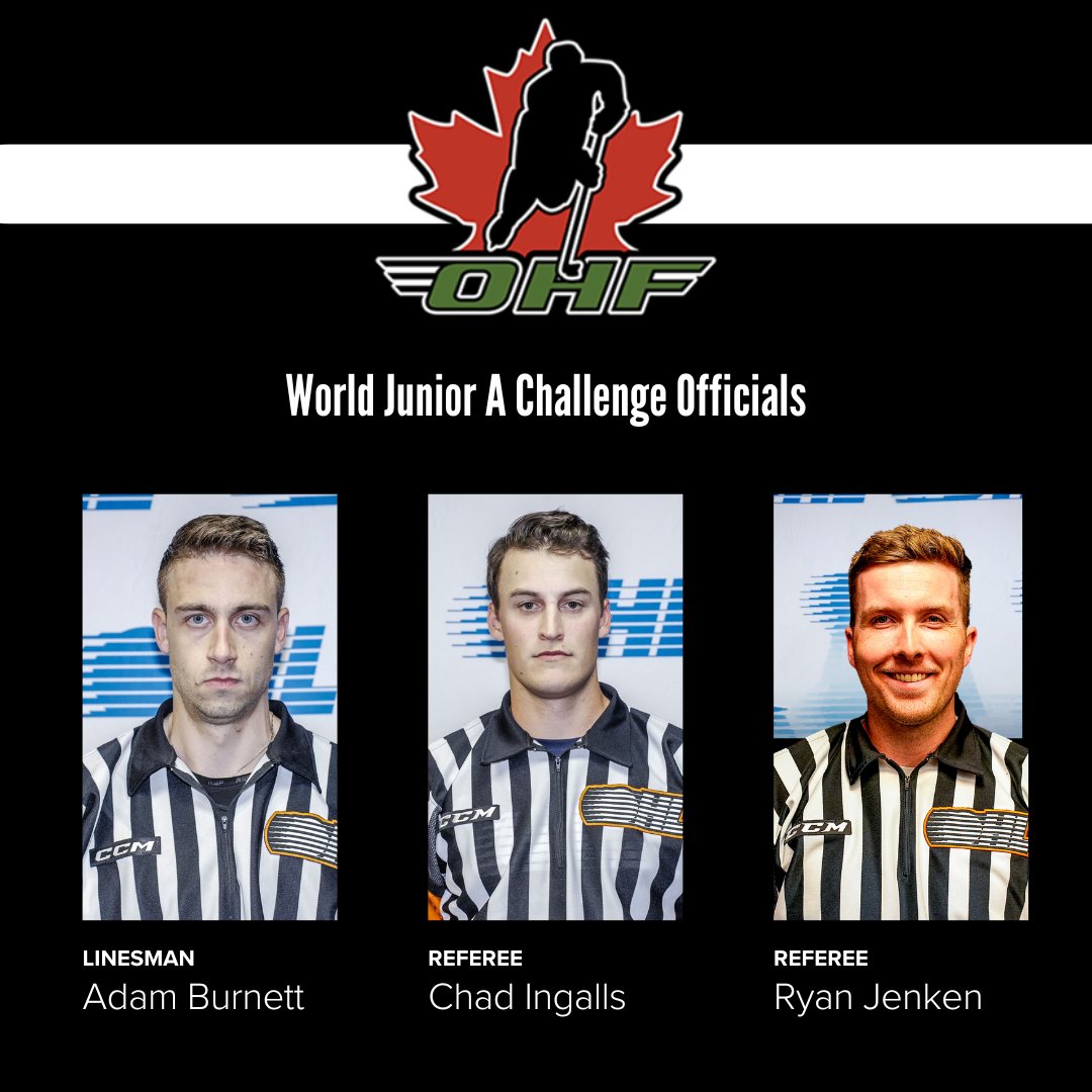 OHF Officials: Road to the World Juniors (Pre-Tournament) Games & World Junior A Challenge