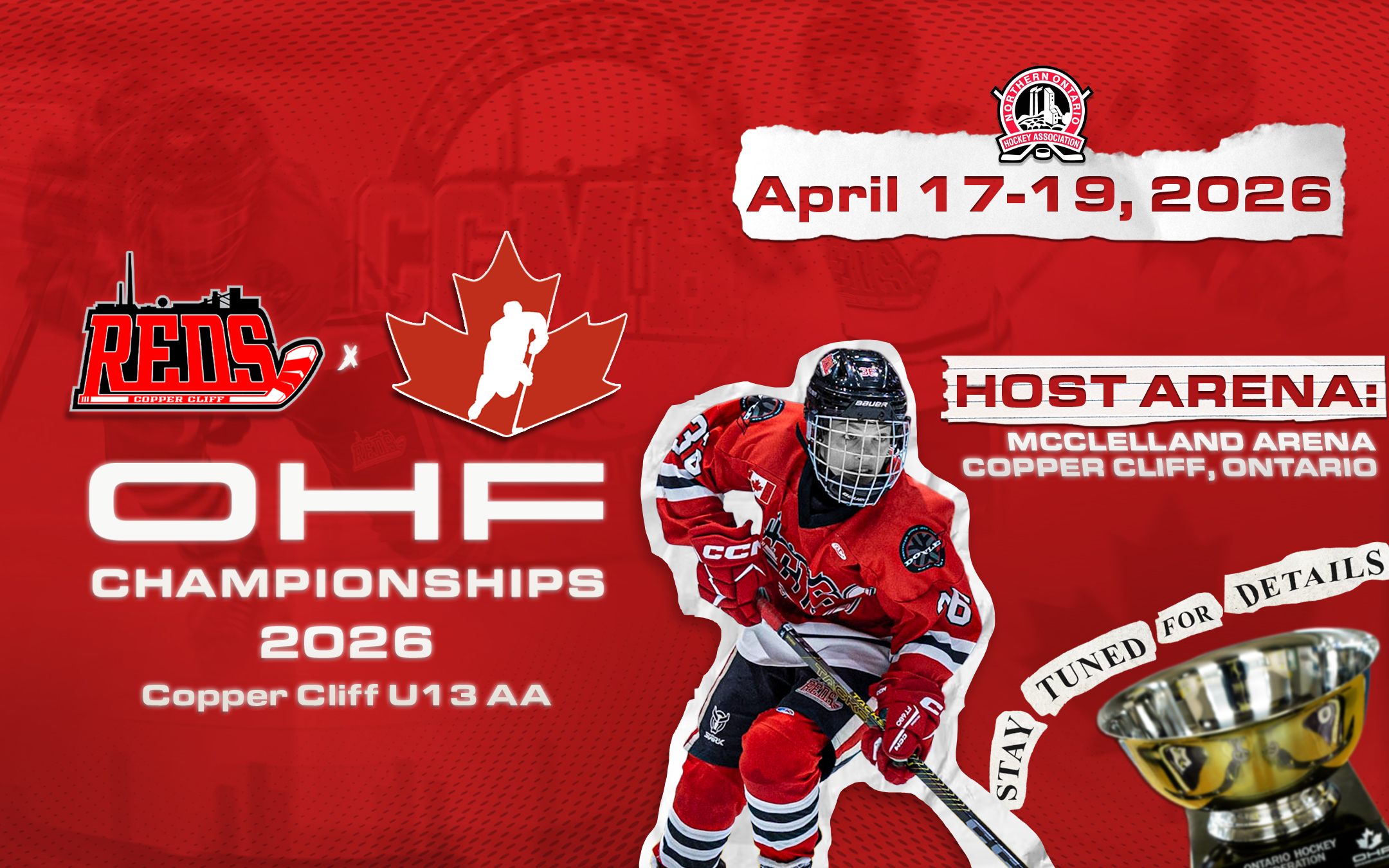 Copper Cliff to Host 2026 U13 AA OHF Championships